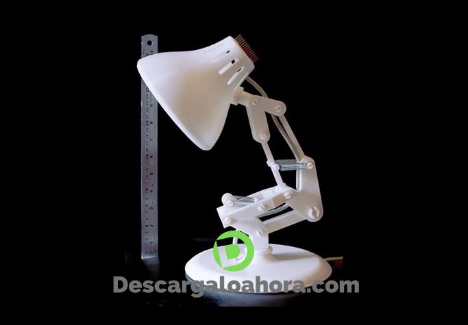 El famoso Lexo Jr.  de Pixar, modelado en AutoCAD e impreso en 3D.